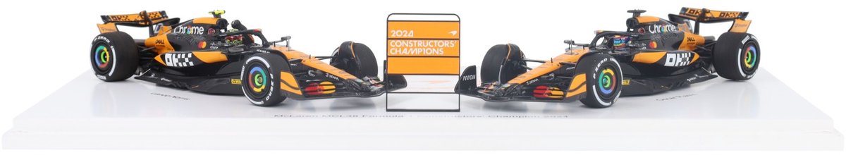 McLaren MCL38 Spark Models Modelauto 1:43 2024 Lando Norris / Oscar Piastri McLaren F1 Team S9571