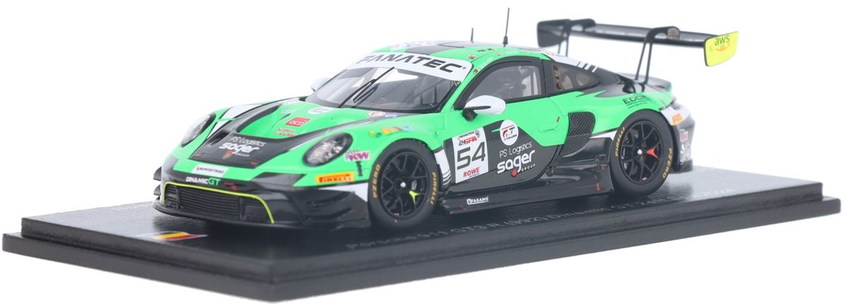 Porsche 911 GT3 R (992) Spark Models Modelauto 1:43 2024 Marvin Dienst / Guilherme Oliveira /