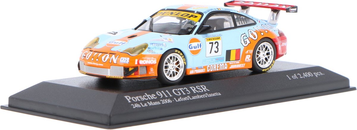 Porsche 911 GT3 RSR Minichamps Modelauto 1:43 2006 Yves-Emmanuel Lambert / Christian Lefort /