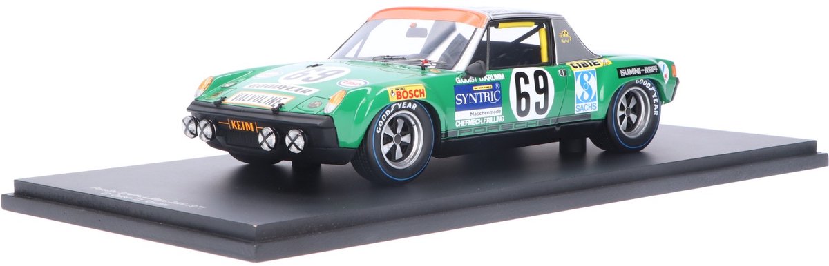 Porsche 914/6 GT Spark Models Modelauto 1:18 1971 Gerd Quist / Dietrich Krumm Autohaus Max Moritz