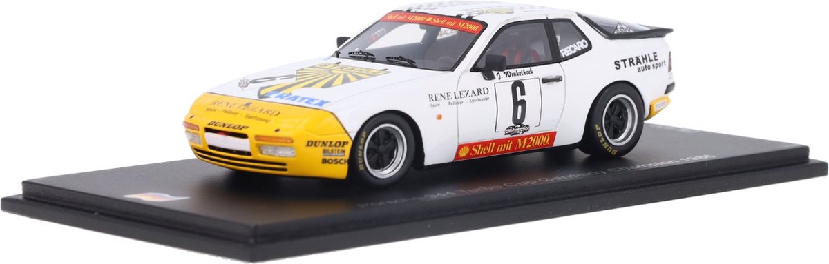 Porsche 944 Turbo Spark Models Modelauto 1:43 1986 Joachim Winkelhock Strähle Tratex Racing Team