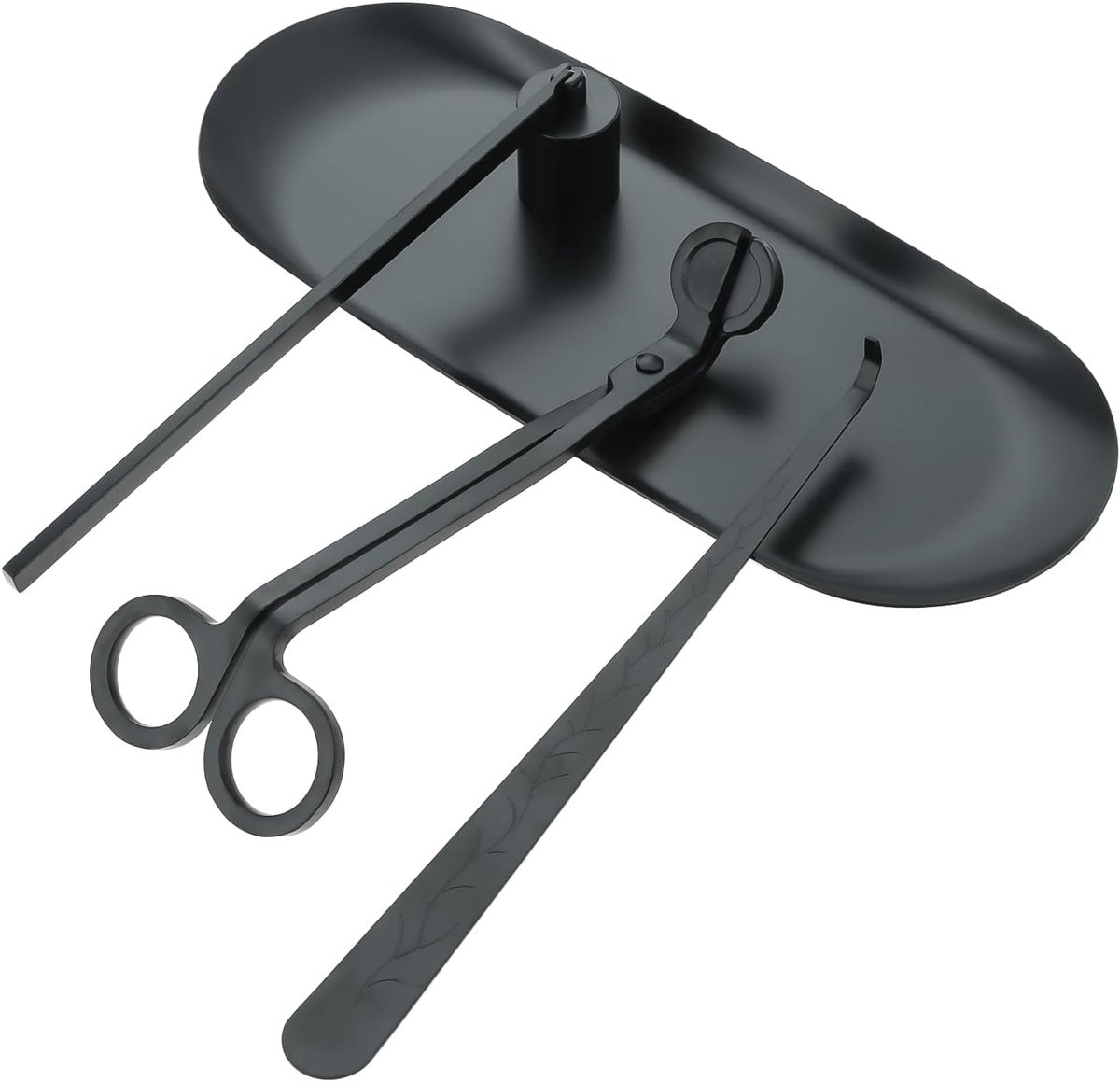 Kaarsenblusser - 3 in 1 kaarsenaccessoireset - Kaarsensleutel, mini-kaarsenblusser, kaarsensleutel - Perfect voor kaarsen- en geurliefhebbers (3-delige set, Zwart)