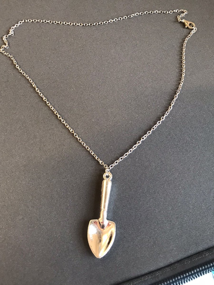 ketting - festival - schep - ketting - gift - cadeau - fun - artikel - gadget - zilverkleurig