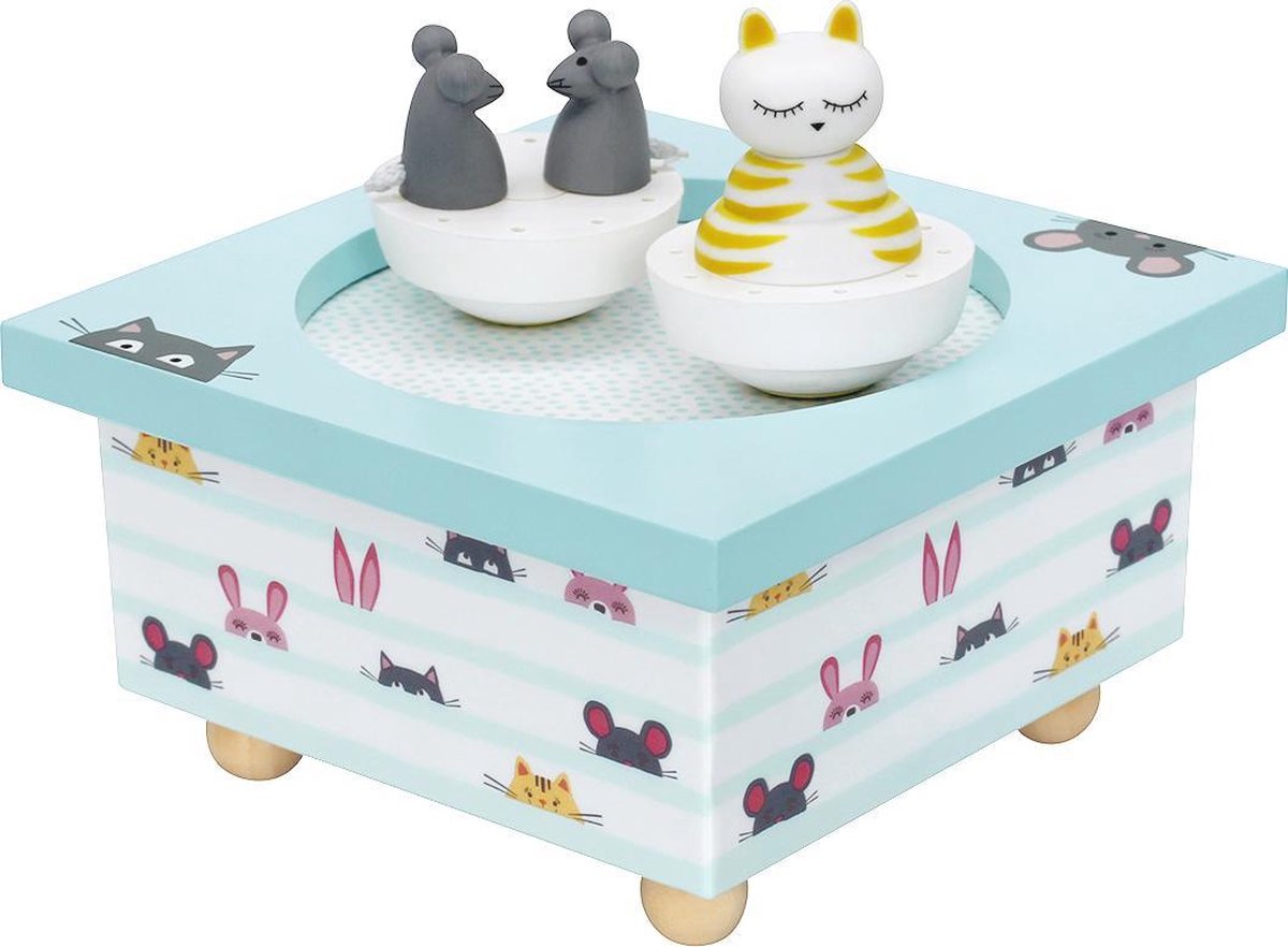 Dancing Cat & Mouse Muziekdoos Luxe