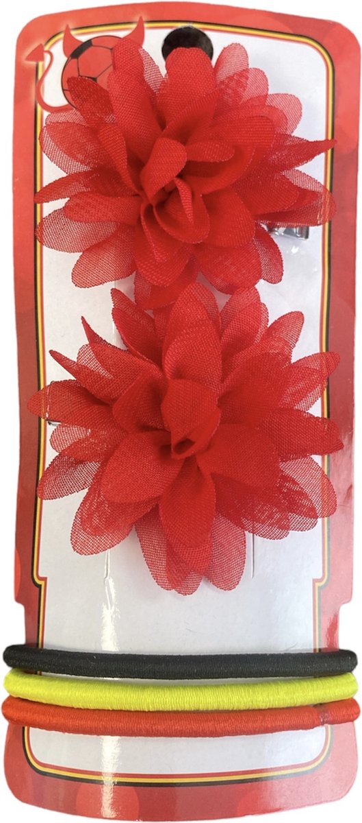 Haaraccessoires EK/WK Voetbal België 5-delig