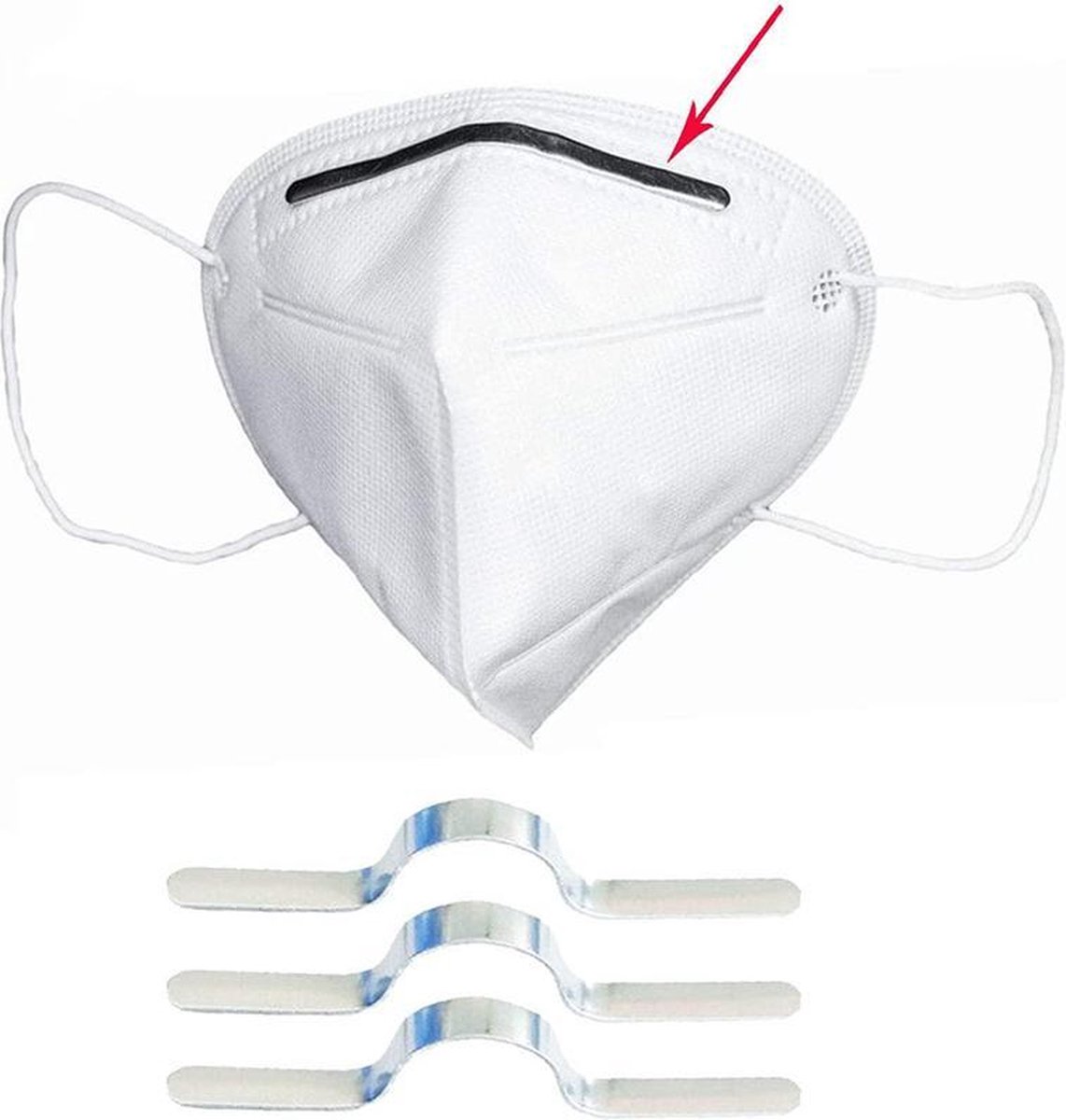 Neusbeugel - neusbrug - 15 stuks - voor het maken van maskers - mondmaskers - aluminium - DIY