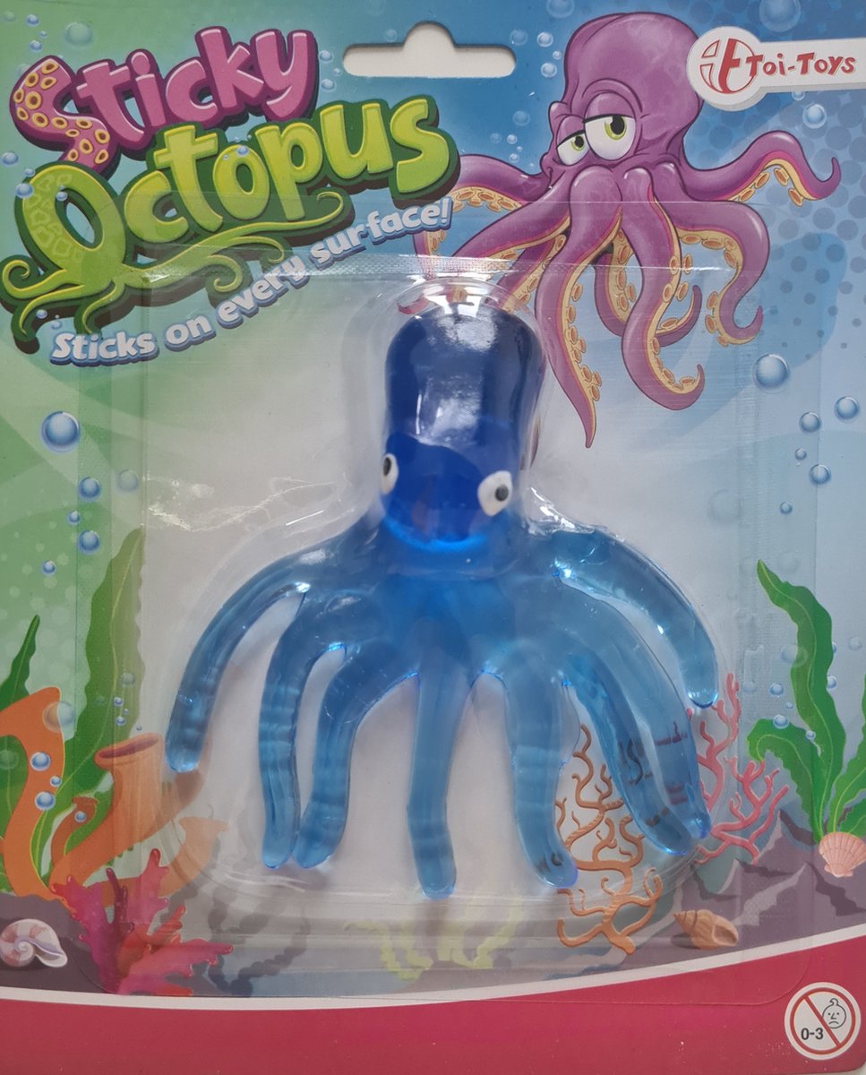 Speelslijm Octopus blauw - Slime - Slijm - Octopus blauwe slijm - Squishy - Sticky Octopus - Putty - Slijm maken - Slijm pakket - Schoencadeau - Verjaardagscadeau kinderen - De grote slijmfilm