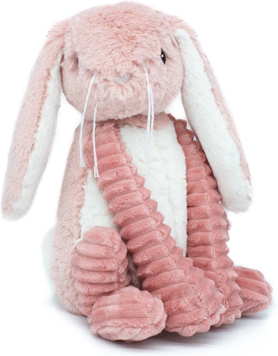 Les Déglingos Knuffel Konijn Roze Ptipoptos