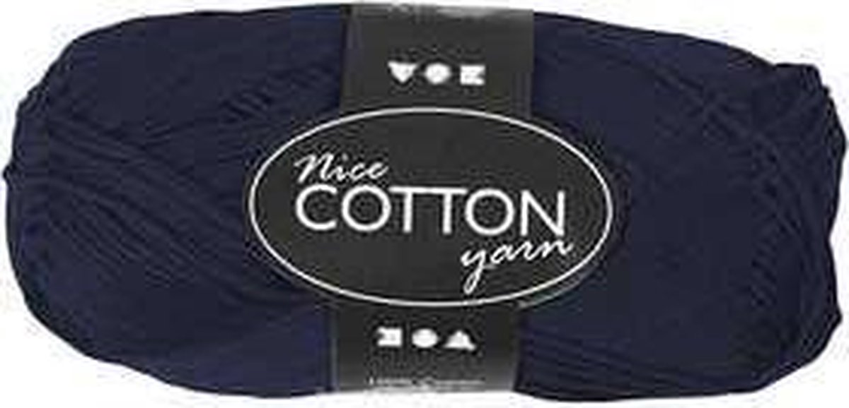 Katoengaren l: 165 m 6S/4 donkerblauw 50gr