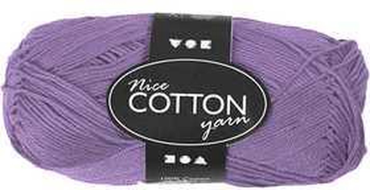 Katoengaren l: 165 m 6S/4 paars 50gr