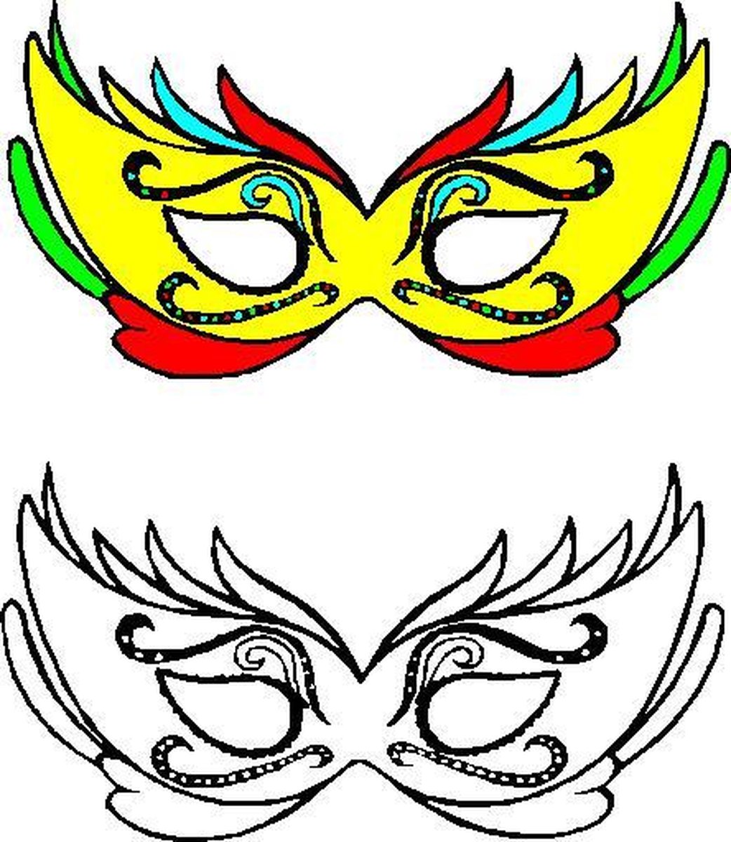 Carnaval raamsticker Sjiek Zwart/wit Groot