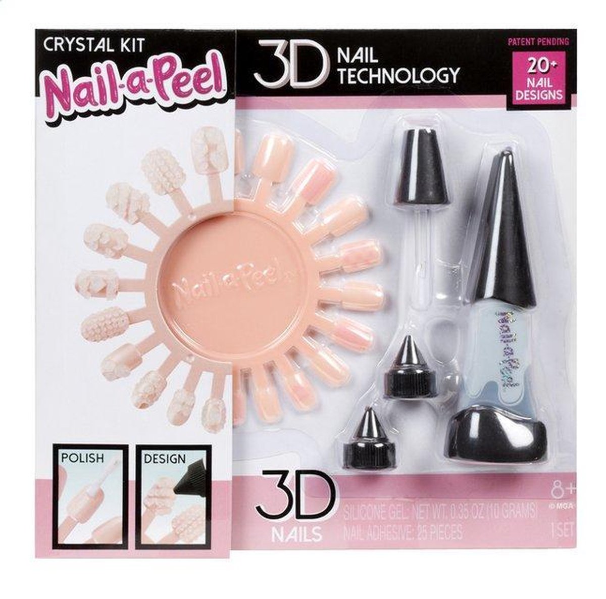 Nail-a-Peel Startset - Kristalset