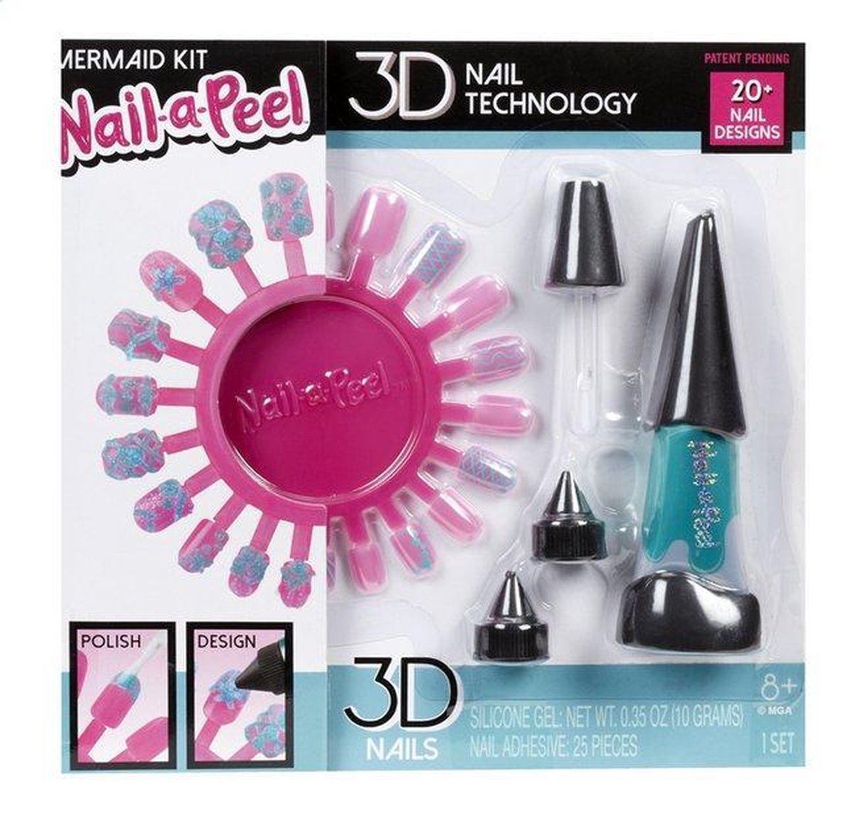 Nail-a-Peel Startset - Zeemeerminnenset