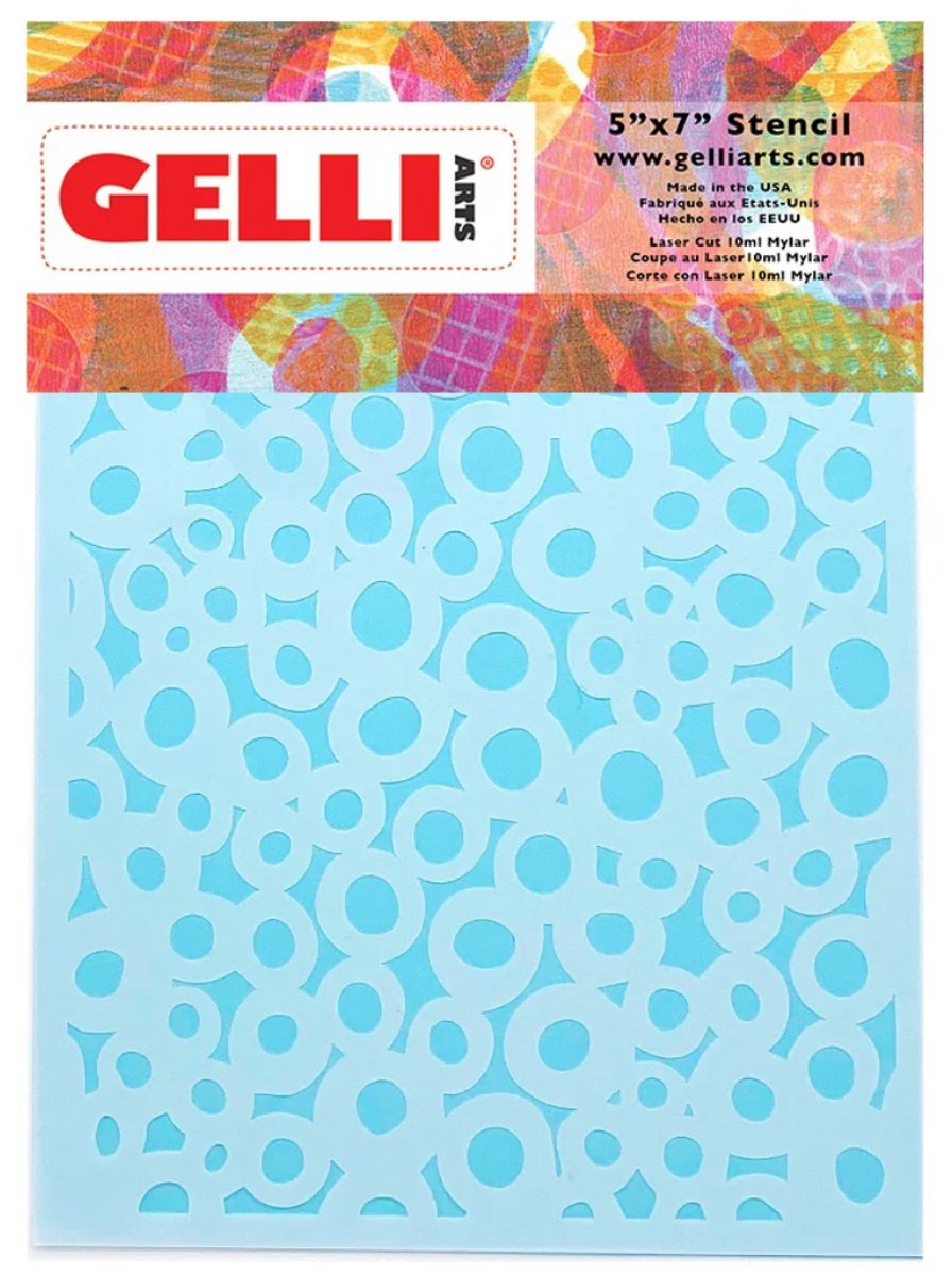 Gelli Arts Gelli Arts Stencil Dots 12,7x17,8 cm.