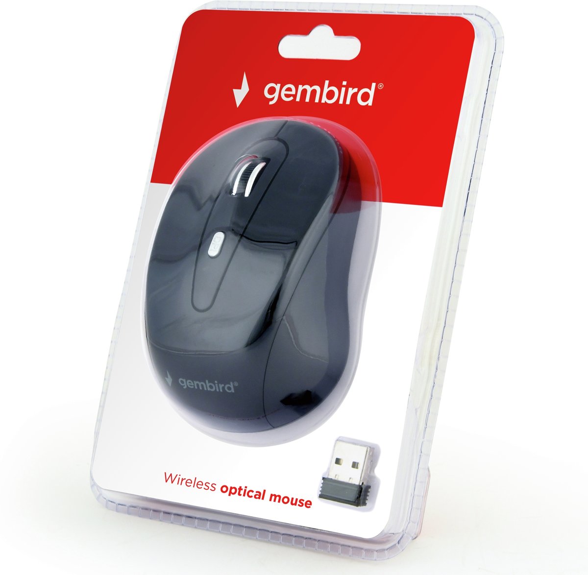 6-knops draadloze muis, zwart