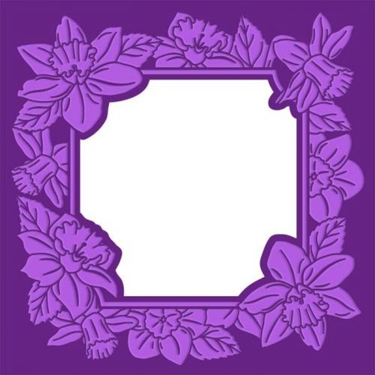 Gemini - Cut&Embossfolder 5x5 - Floral Frame - Dancing Daffodils