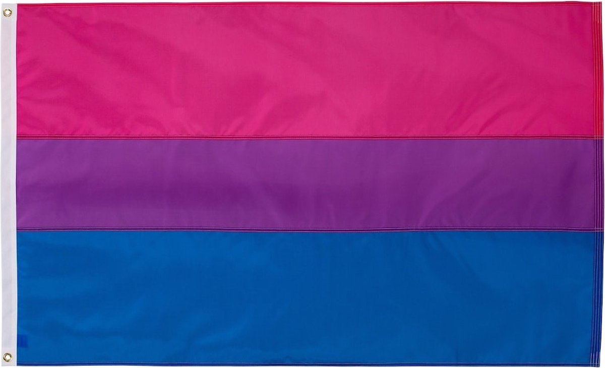 GenderGender Biseksueel Pride vlag - Bi flag van polyester - 90x150 cm