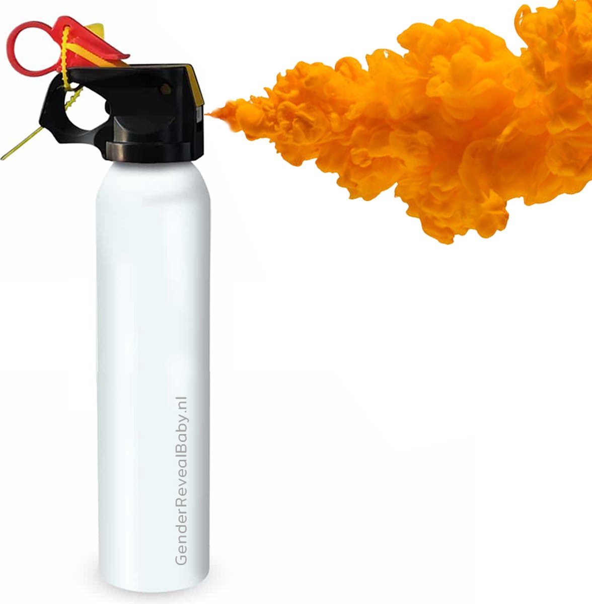 Poederspray - Brandblusser - Poederblusser - Rookkanon - Spray - Rookbom - Rookfakkel - Fakkel - Oranje
