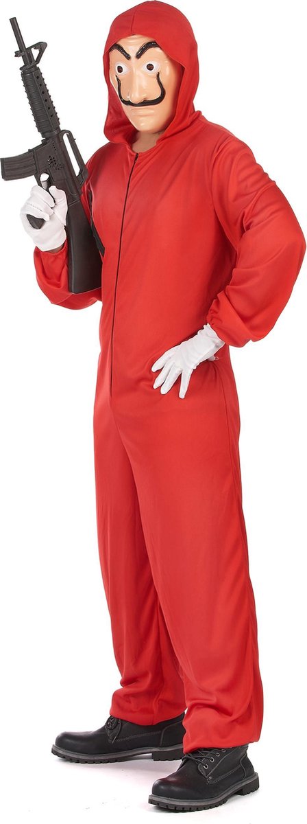 Rood overvaller pak voor volwassenen (Maat L / XL) - Volwassenen kostuums / karabijn niet inbegrepen