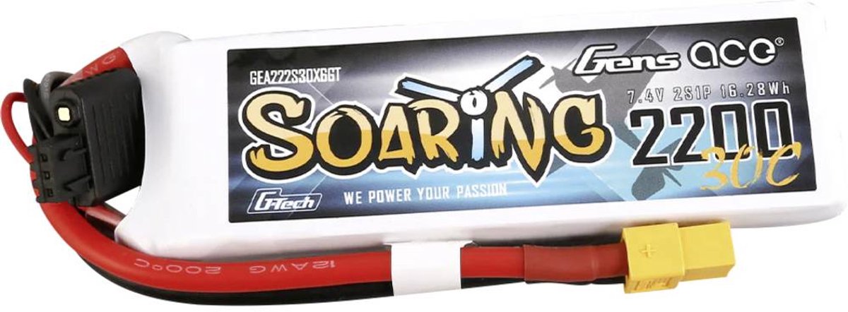Gens ace LiPo accupack 7.4 V 2200 mAh Aantal cellen: 2 30 C Block XT60