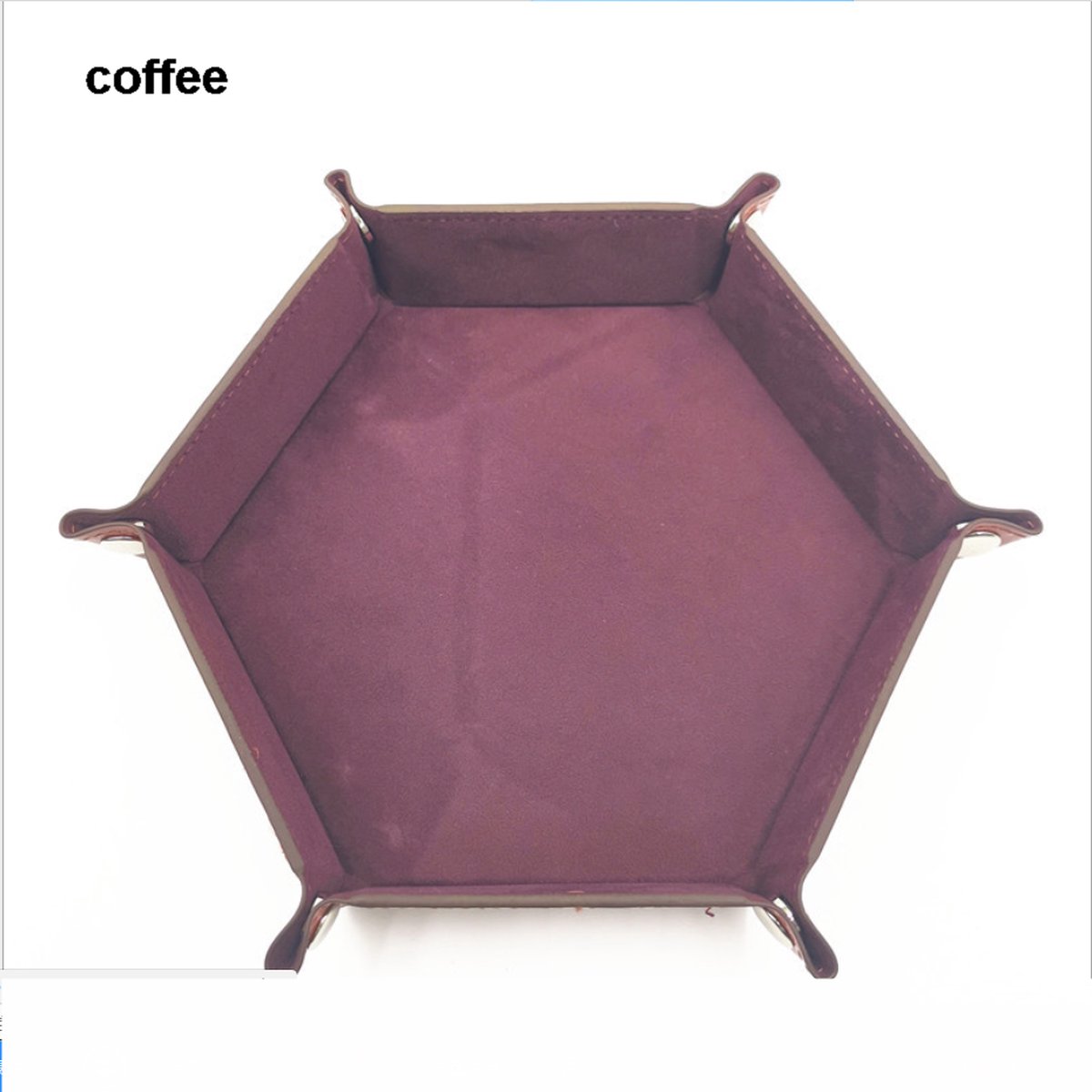 Genvi Dobbelstenenbak Donker Paars Zeshoek Klein