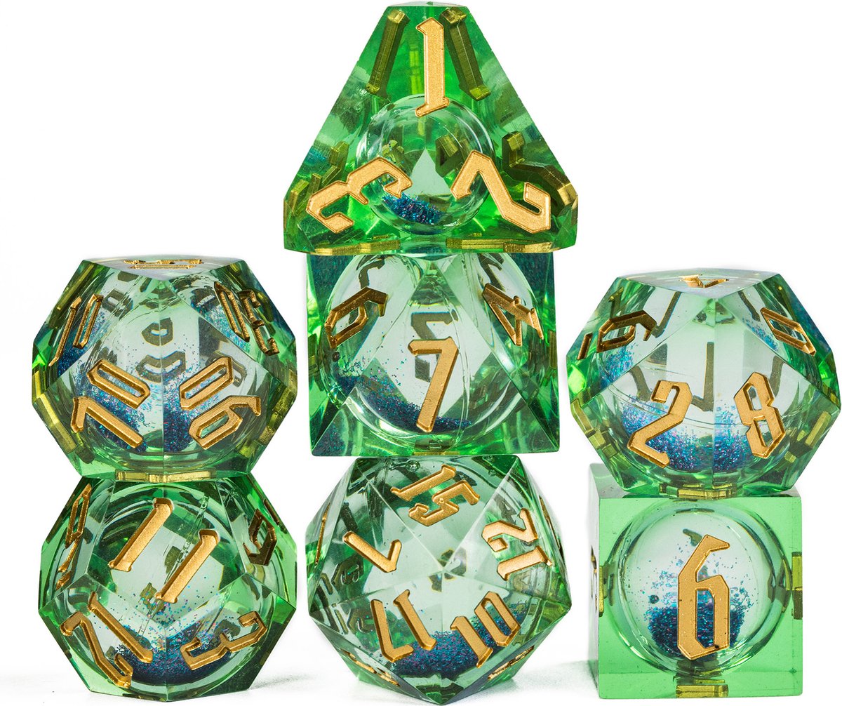 Vloeibare Kern Dice Groen