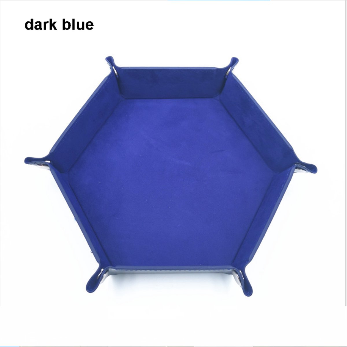 Genvi Dobbelstenenbak Zeshoek Donker Blauw Klein