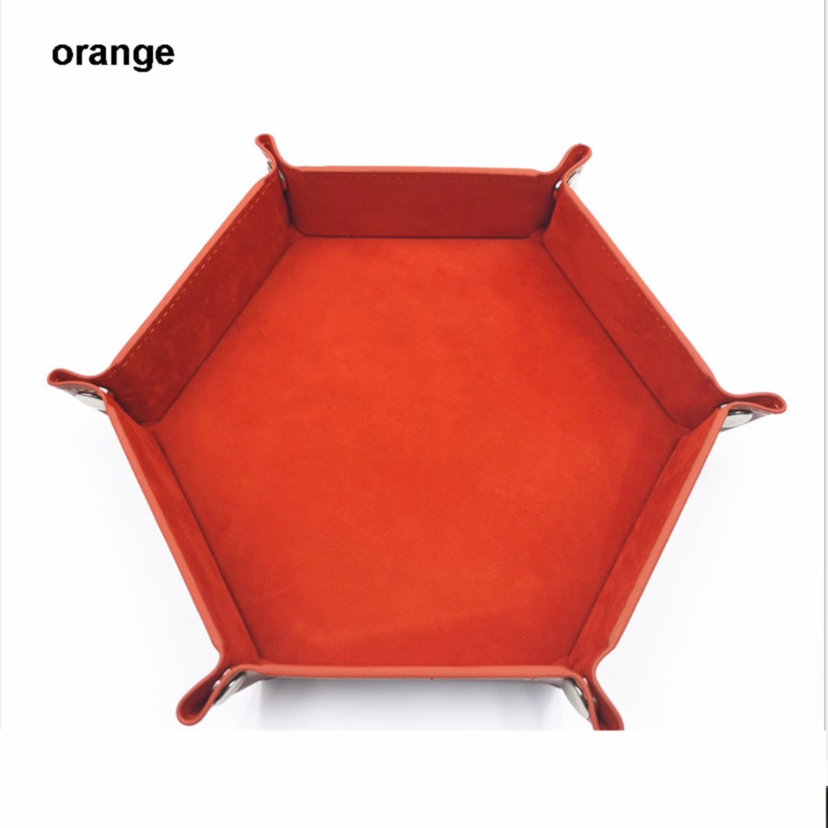 Genvi Dobbelstenenbak Zeshoek Oranje Klein