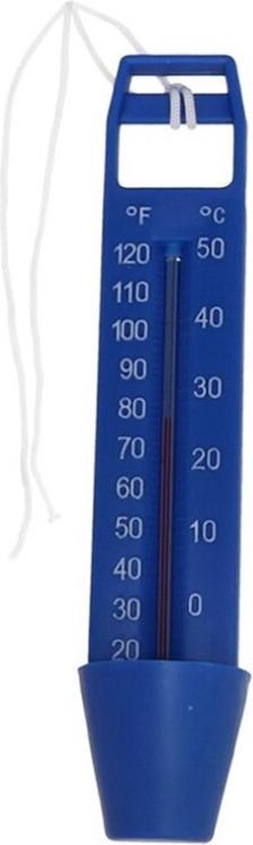 Zwembad thermometer blauw 16 cm - Zwembadwater temperatuur meters
