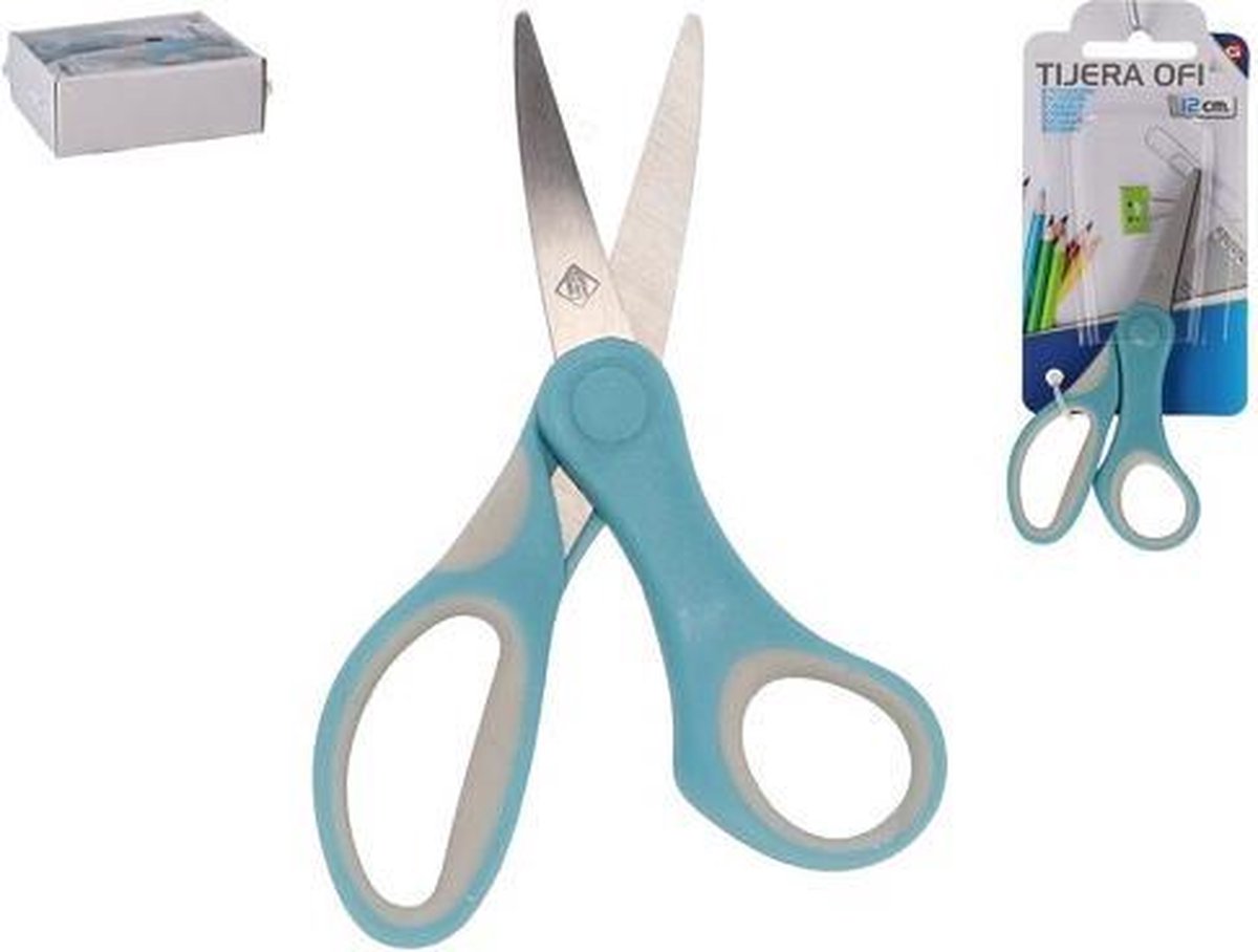Gerimport Schaar 12,5 Cm Ijzer Turquoise/grijs