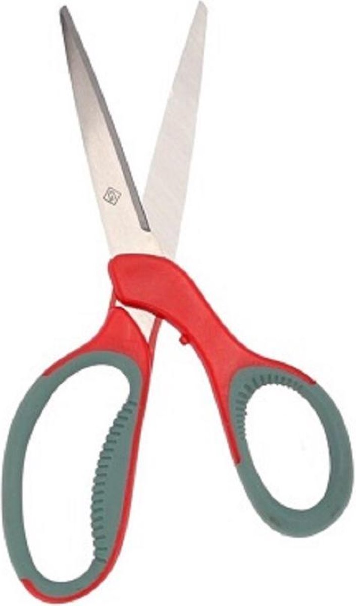 Gerimport Schaar Universeel 20 Cm Staal Rood/grijs