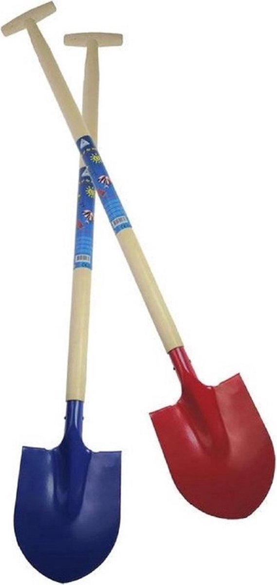 Kinderschep Metaal 90CM Rood - Strandschep - Tuinschep - Strandspeelgoed - Zandspeelgoed - Schep voor Kinderen