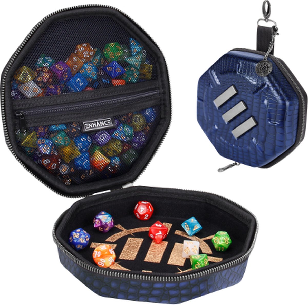 Enhance - Dice Tray & Case Collectors Edition (Blue) - Dobbelsteenkoffer en Speelbord in 1