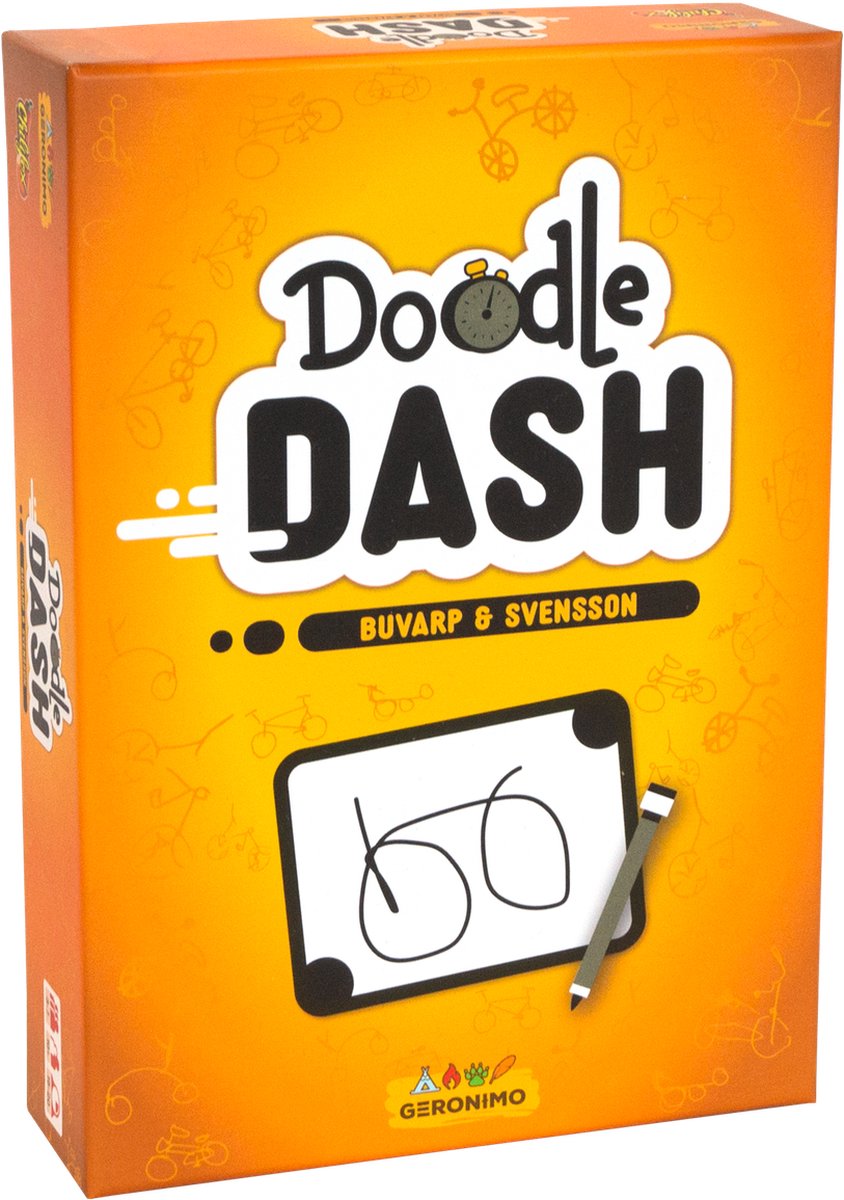 Geronimo Games - Doodle Dash - Tekenspel - Wedstrijdspel - 3-7 spelers - Vanaf 10 jaar