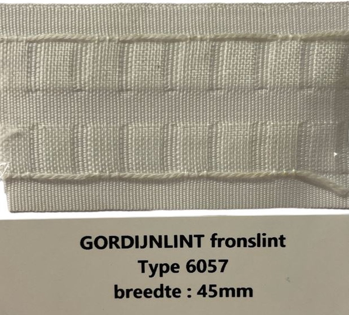   Gordijnband - Gordijnlint type 6057 - Breedte 45 mm - Prijs per 10 m