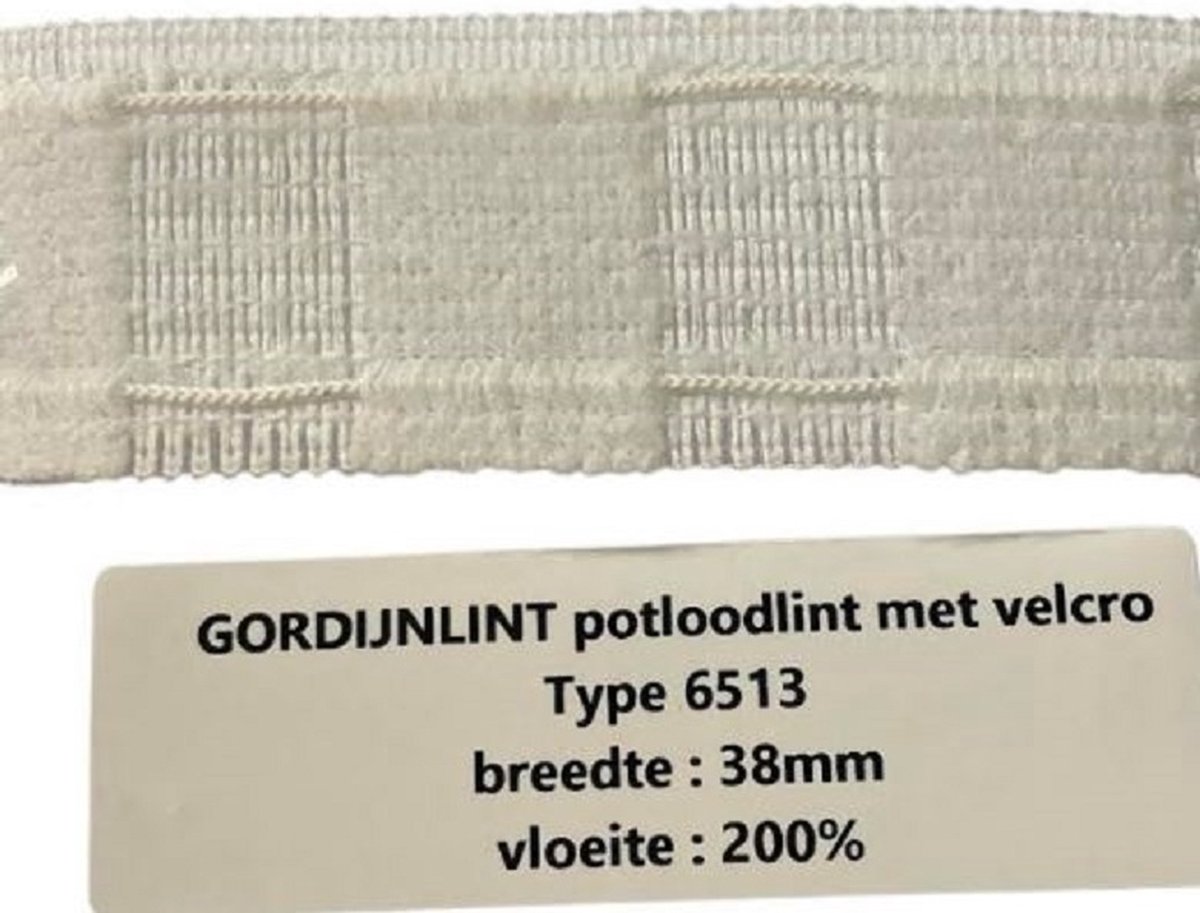   Gordijnband - Gordijnlint type 6513 - Breedte 38 mm - Prijs per 10 m