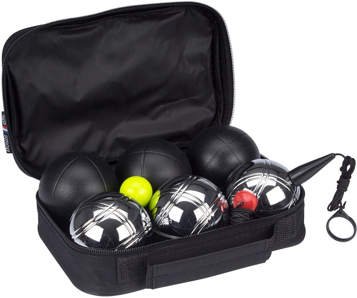 Get & Go Jeu De Boules Set Luxe 11-delig Zilver/zwart