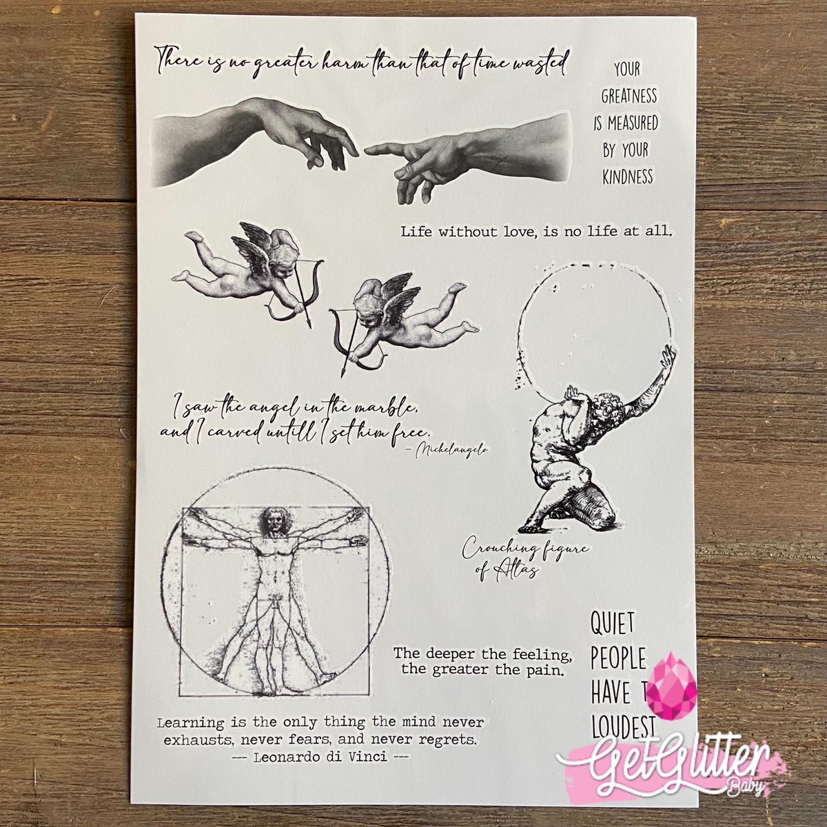   - Henna Plak Tattoos / Tijdelijke Tattoo / Nep Tatoeage / Fake Temporary Tattoo - Michelangelo