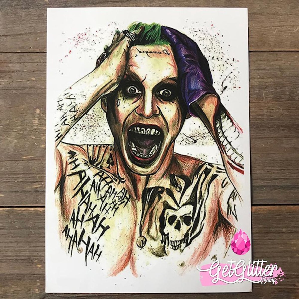   - Henna Plak Tattoos / Tijdelijke Tattoo / Nep Tatoeage / Fake Temporary Tattoo - The Joker