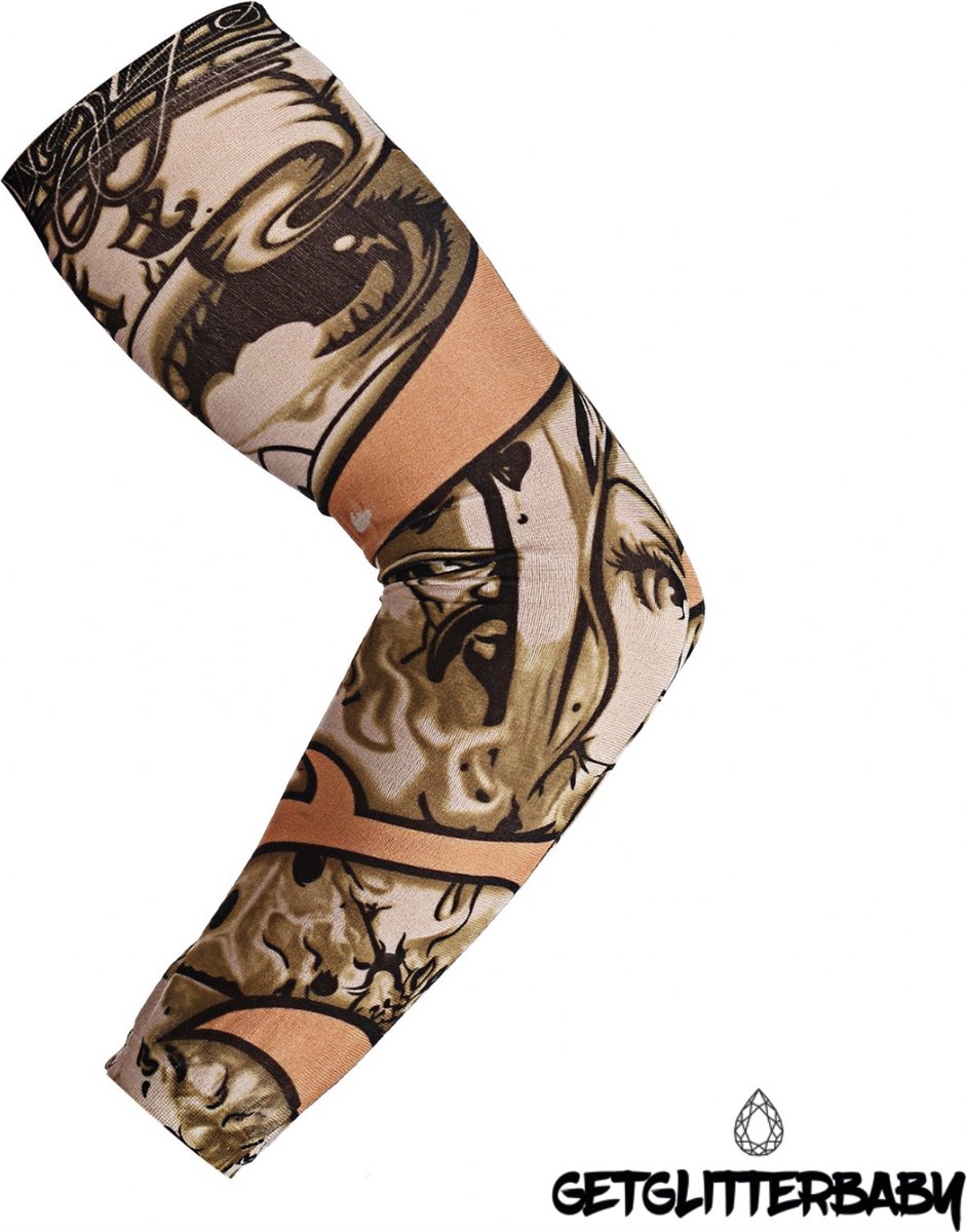 GetGlitterBaby® - Tattoo Sleeve / Tijdelijke Tattoos Arm / Nep Tatoeage Mouw / Fake Temporary Neppe Tatoe Kous Tattoo