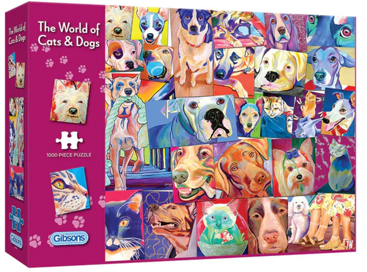 Gibson puzzel honden en katten 1000 stukjes