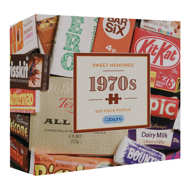 Gibsons Sweet Memories of the 1970s - Cadeauverpakking (500)