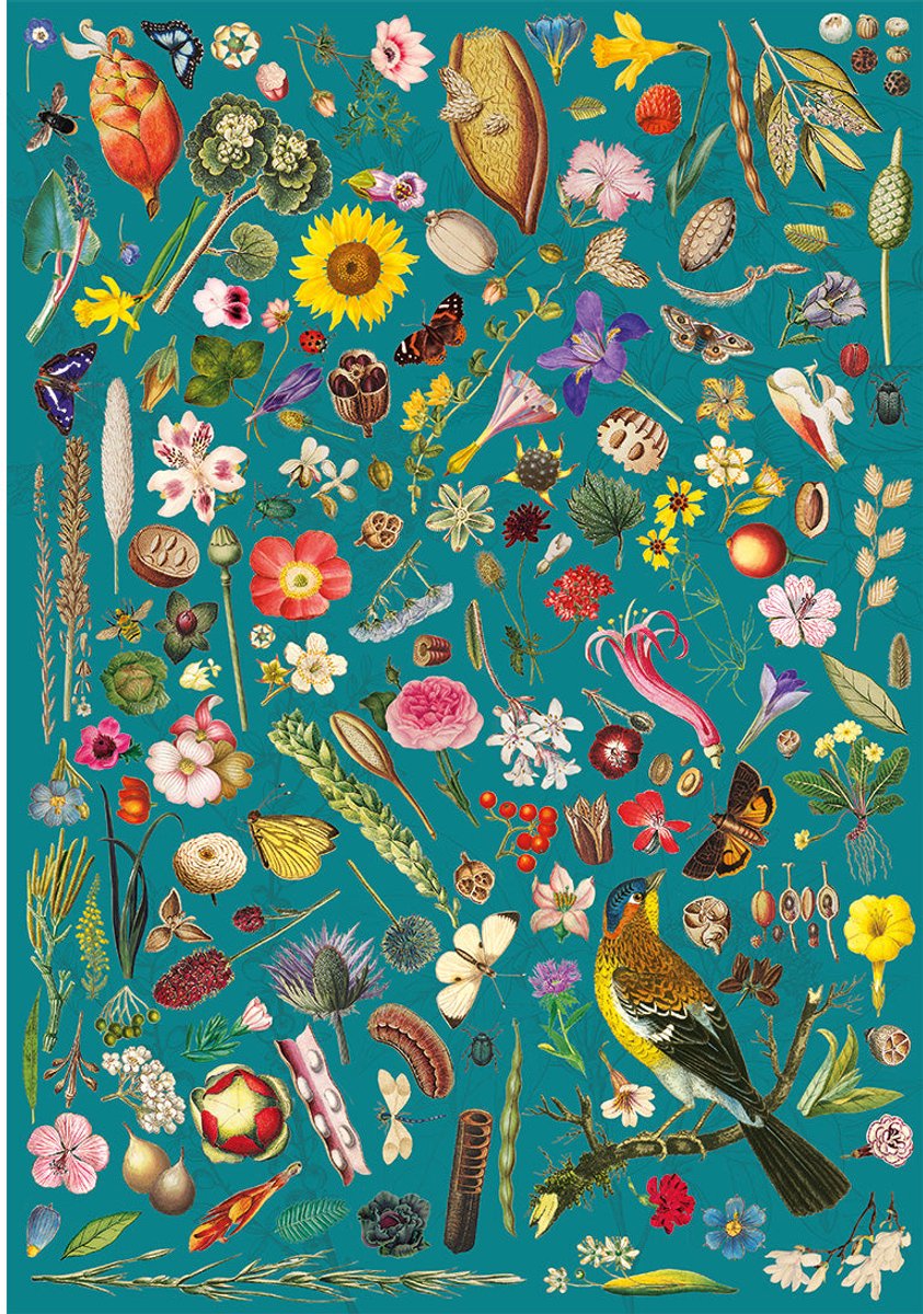 Gibsons legpuzzel Floral Fantasy - 500 stukjes - kleurrijk puzzelplezier.