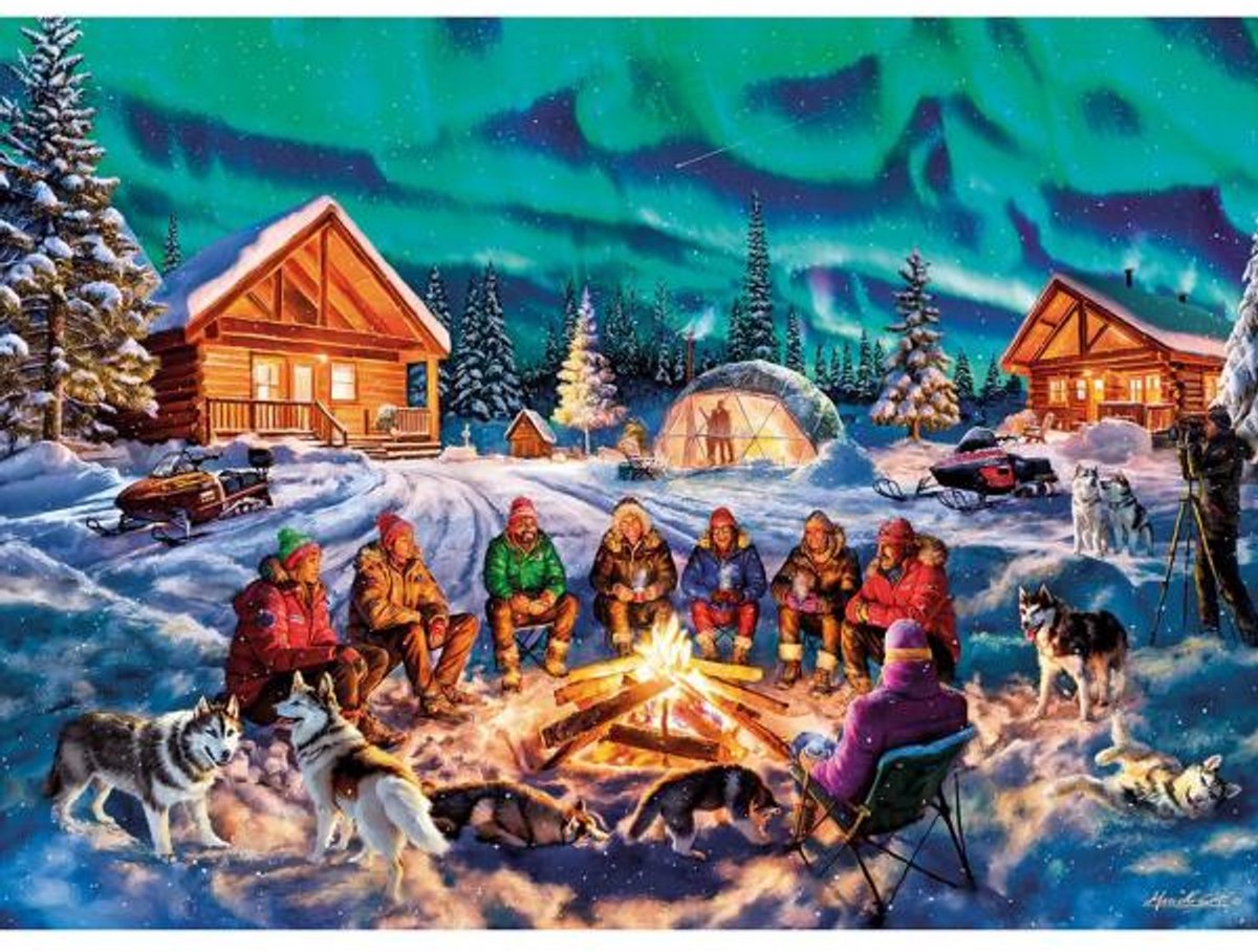 Gibsons legpuzzel Noorderlicht - 1000 stukjes puzzel volwassenen.