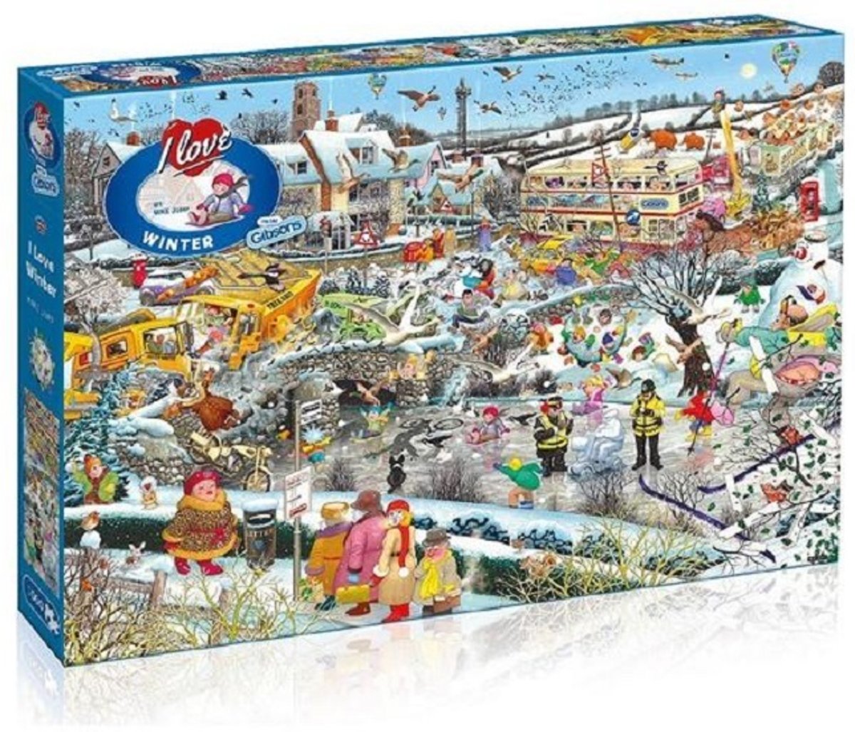 I Love Winter Jigsaw Puzzle (1000-Piece)