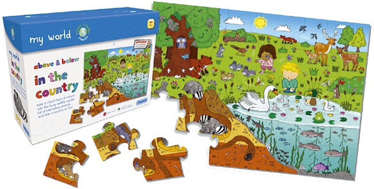 Legpuzzel van 30 stukjes - Gibsons - Above & Below In the Country