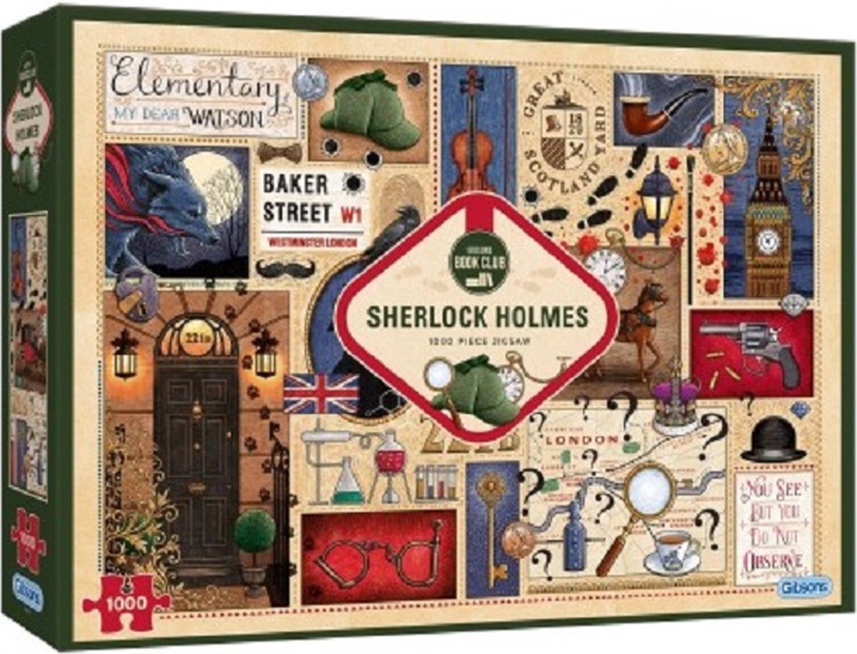 puzzel Gibsons Book Club: Sherlock Holmes (1000)