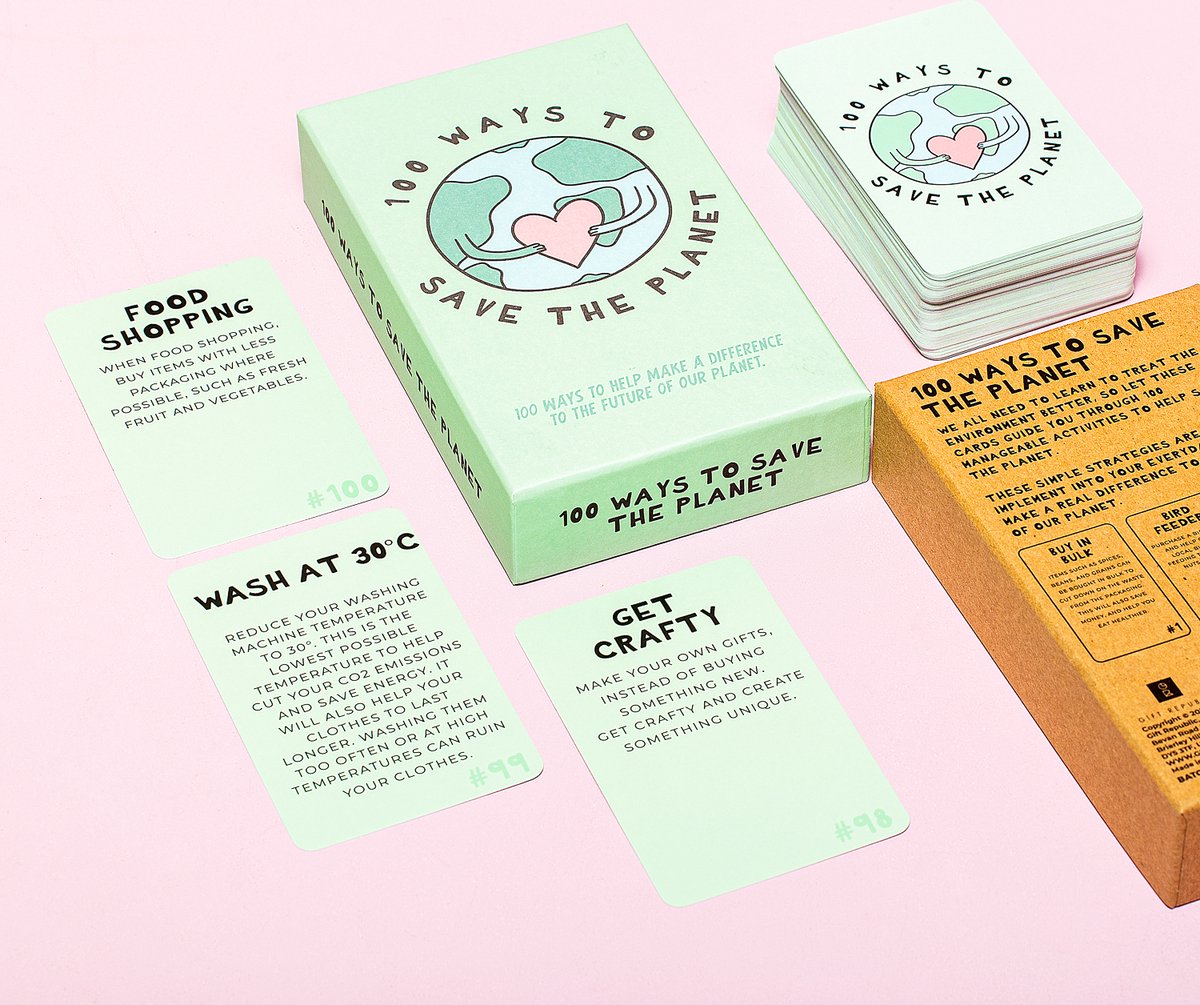 Gift Republic 100 Ways To Save The Planet Kaarten