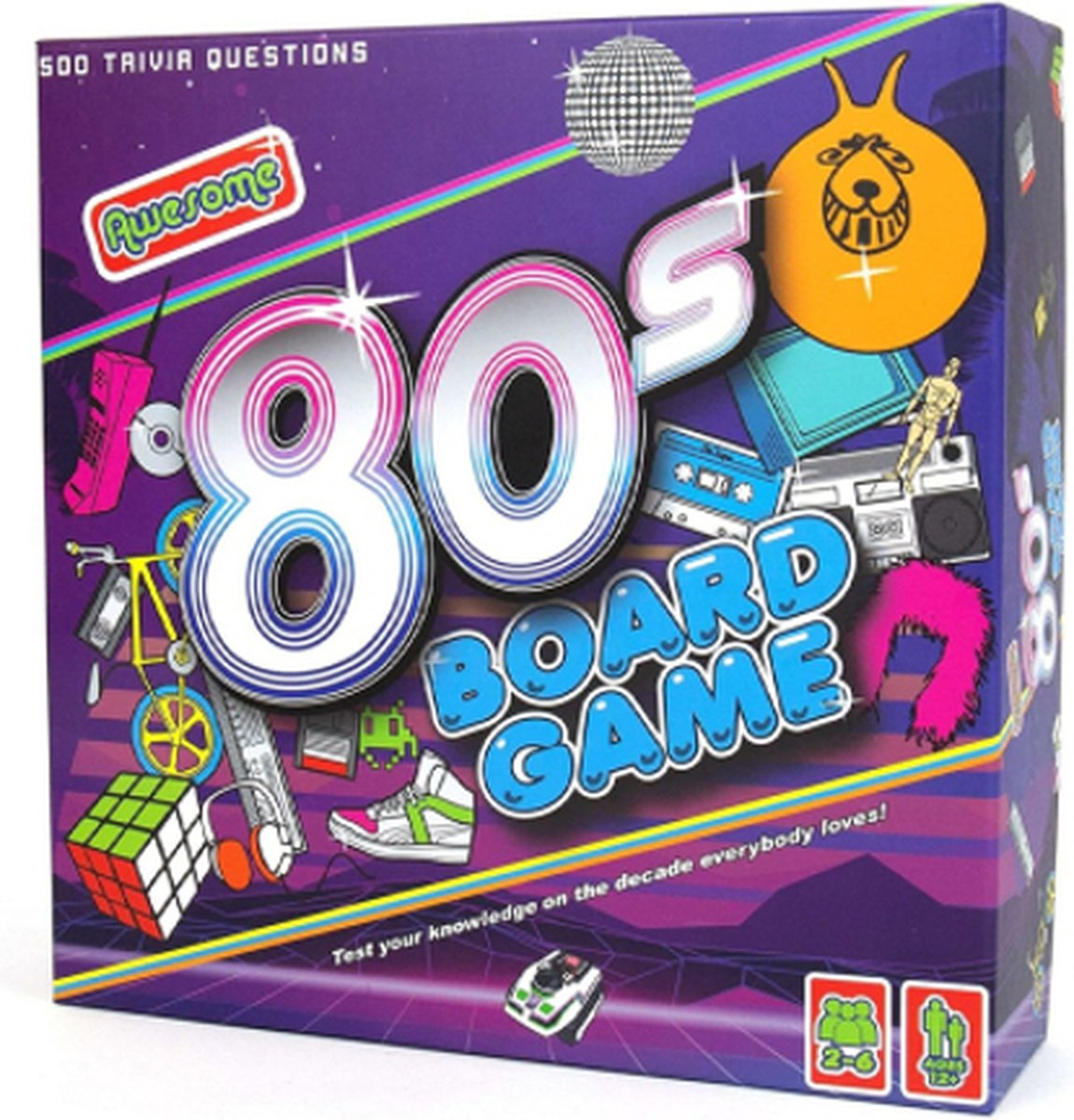Gift Republic 80’s Bordspel – 500 Trivia Vragen – Leuk Met Vrienden en Familie