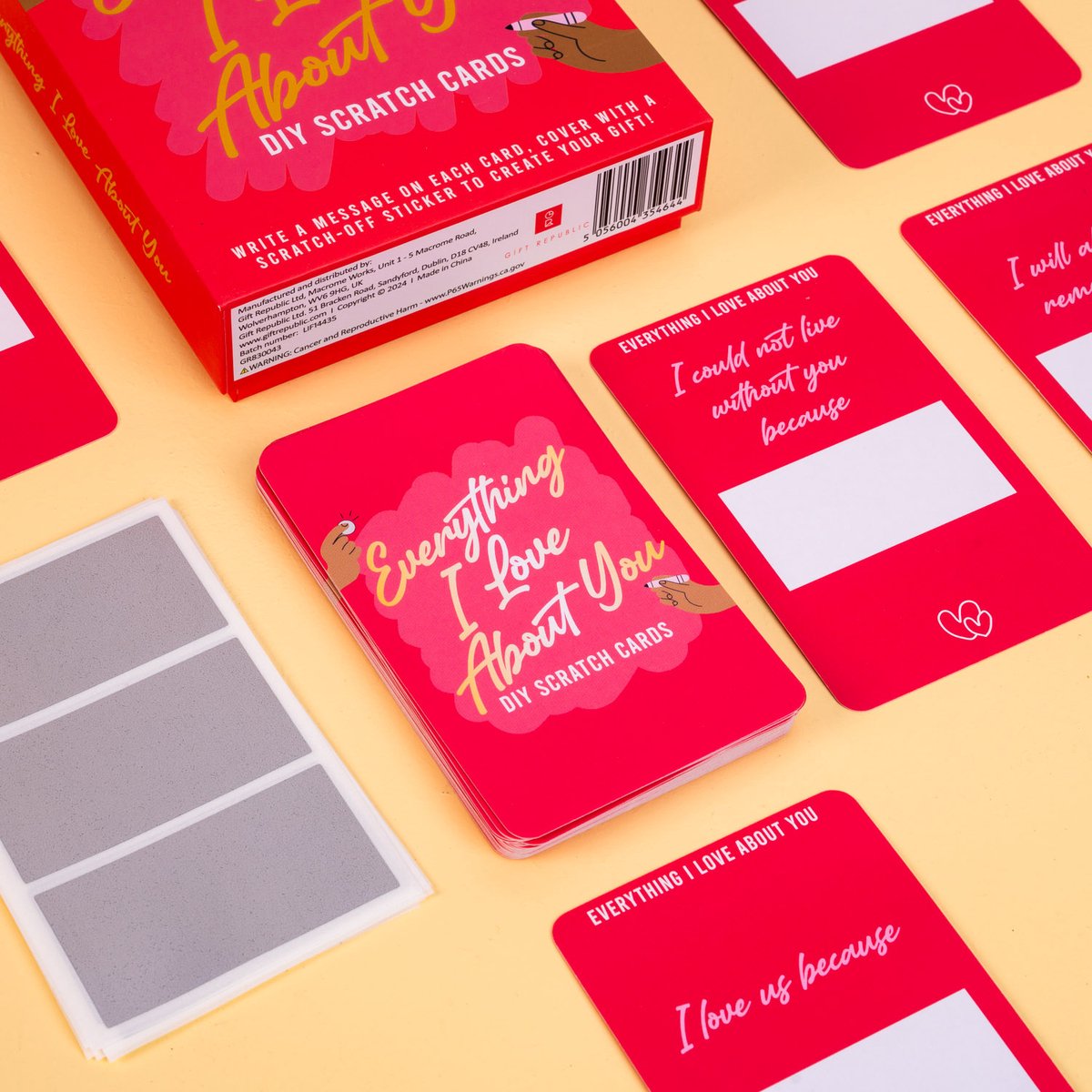 Gift Republic Kraskaarten - Everything I Love About You